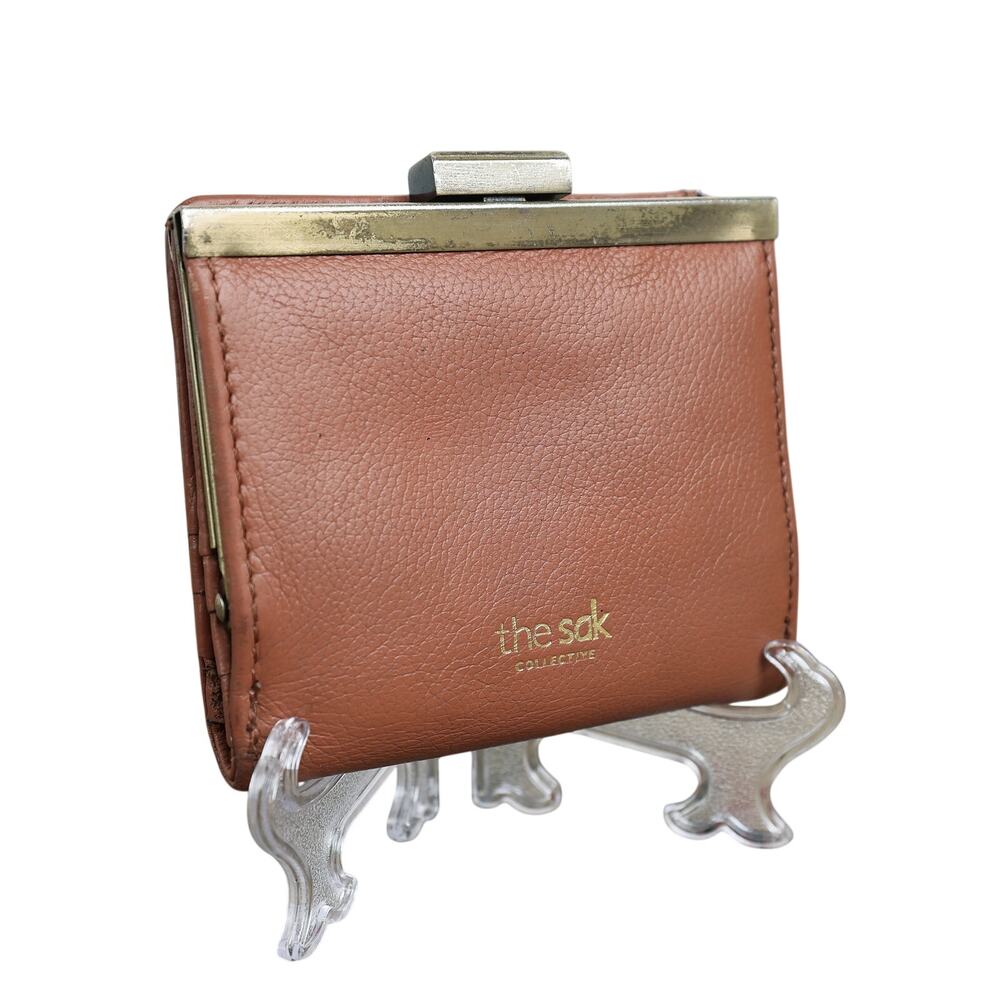The Sak Collective Brown Leather Wallet With Coin Holder